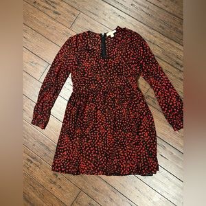 Micheal Kors red flowy aline dress size 8